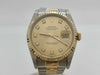 ROLEX 16233G S238532 Champagne Dial Boys' Watch