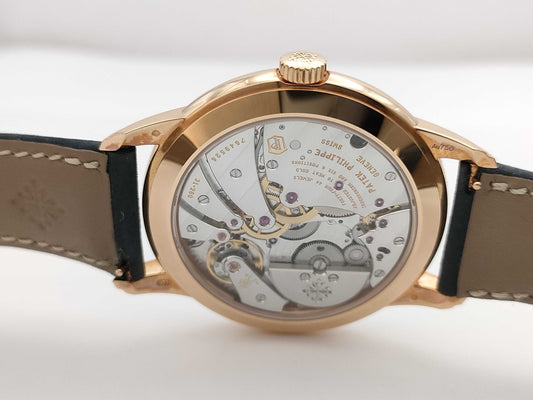 PATEK PHILIPPE Calatrava 5224R-001 Automatic Blue Dial 18K Gold Men's Watch