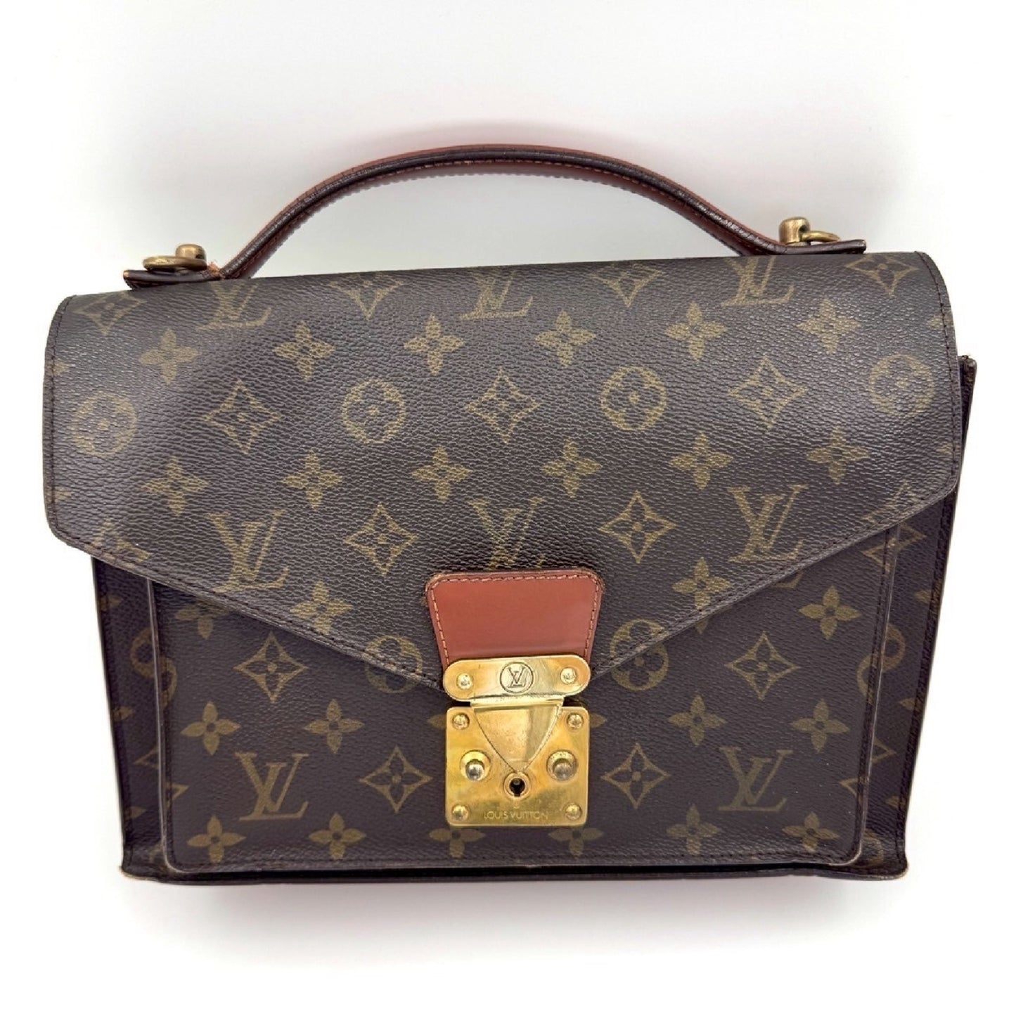LOUIS VUITTON Monogram Monceau 28 Handbag