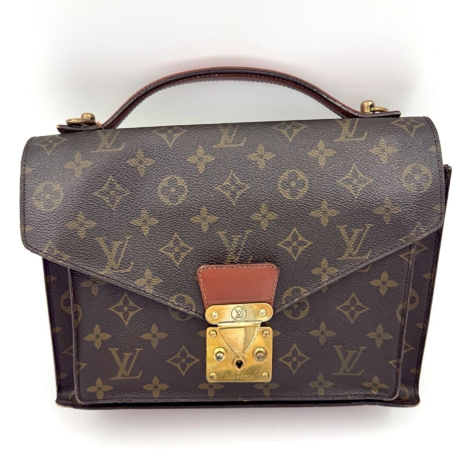 LOUIS VUITTON Monogram Monceau 28 Handbag