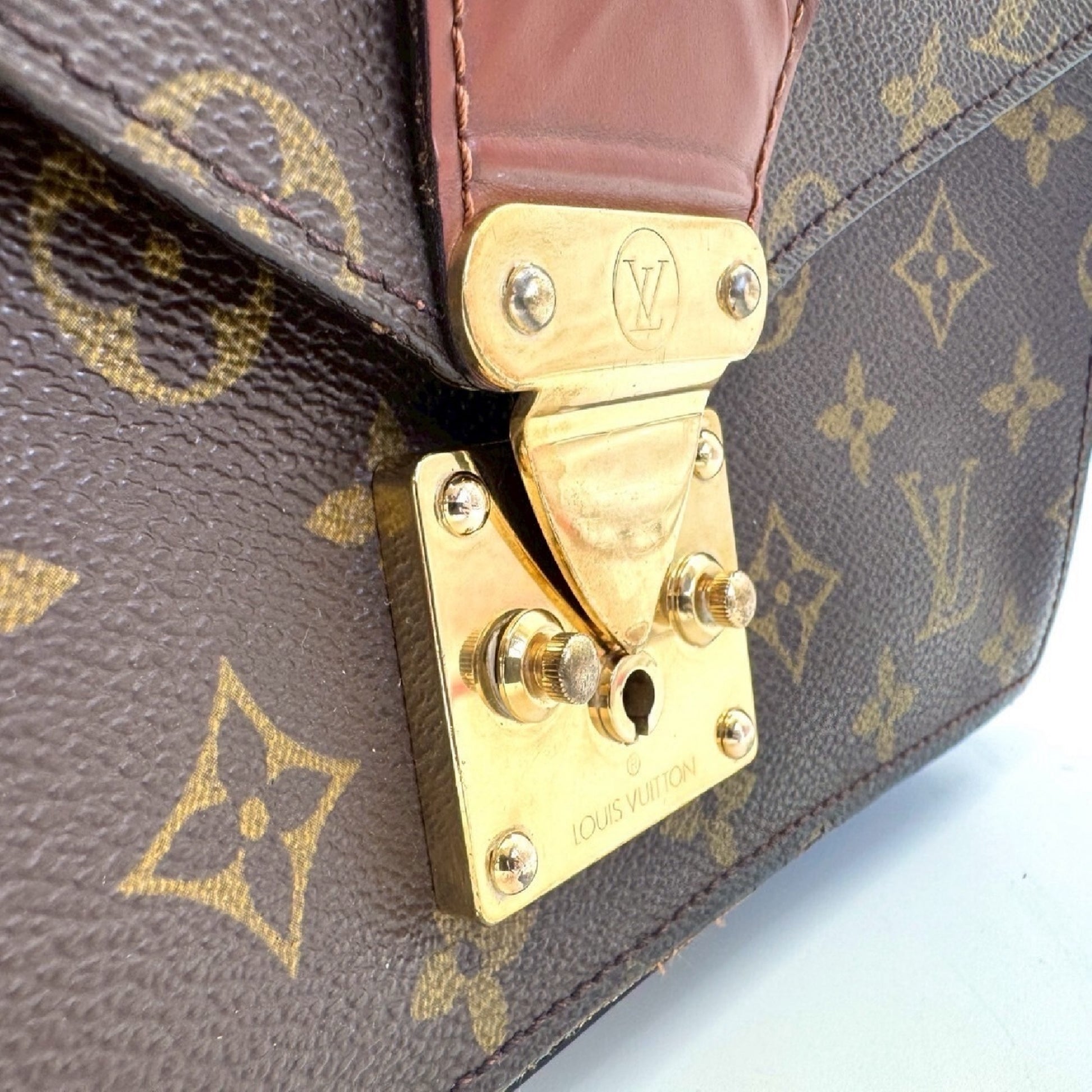 LOUIS VUITTON Monogram Monceau 28 Handbag