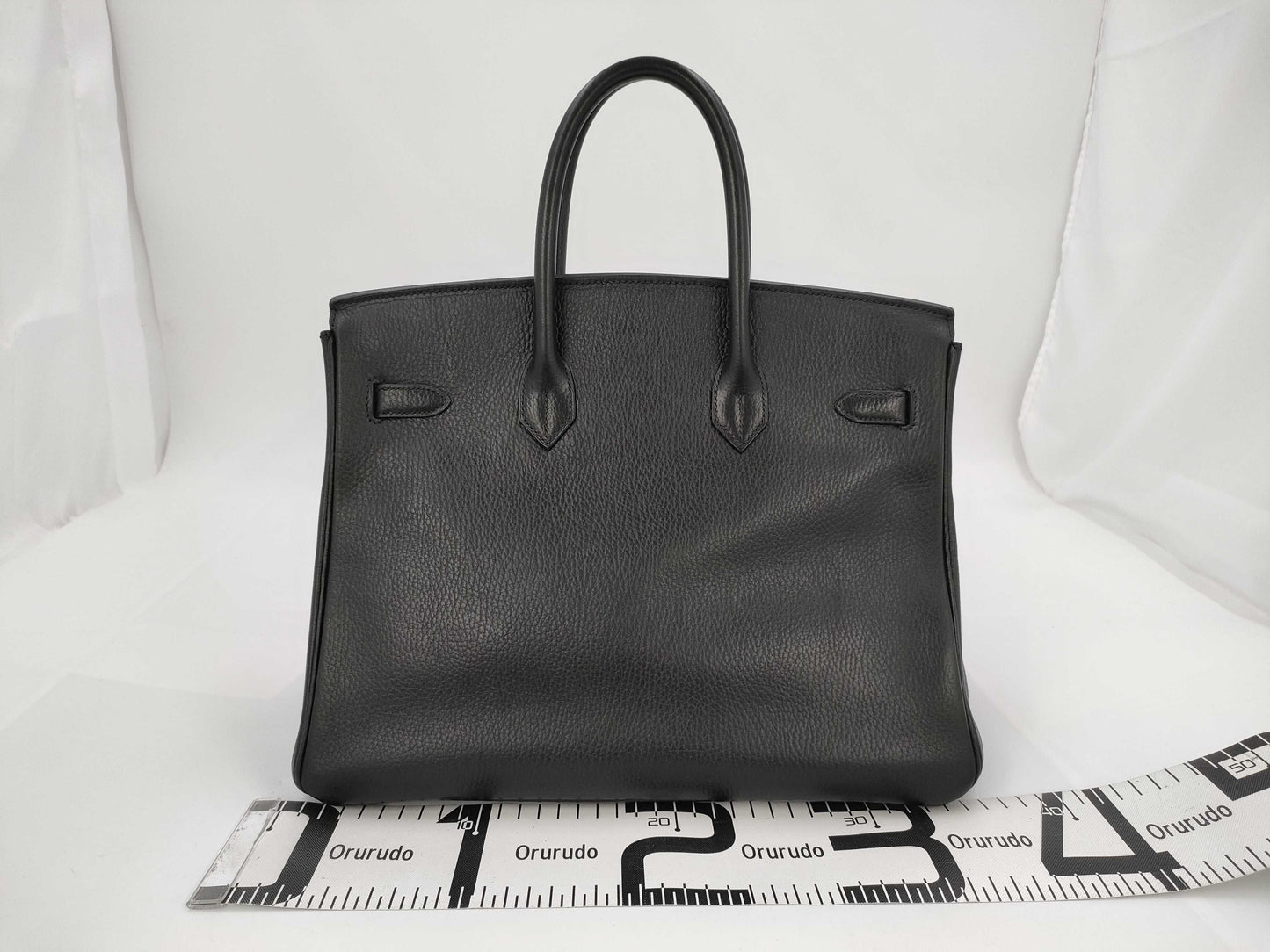 HERMES Birkin 35 Black with Silver Hardware, Handbag A