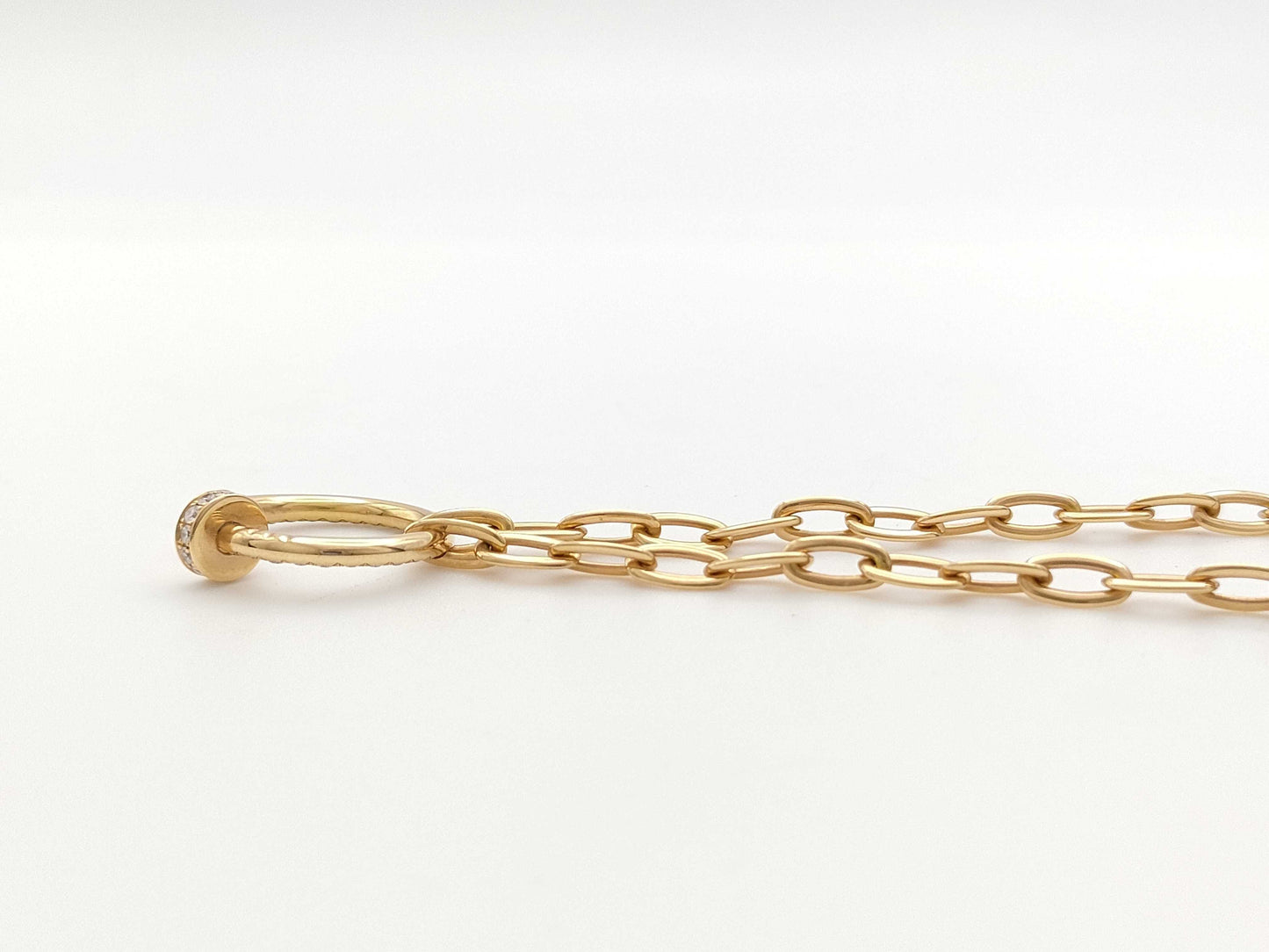 Cartier Juste un Clou Diamond Necklace in PG and Au750, 16.2g