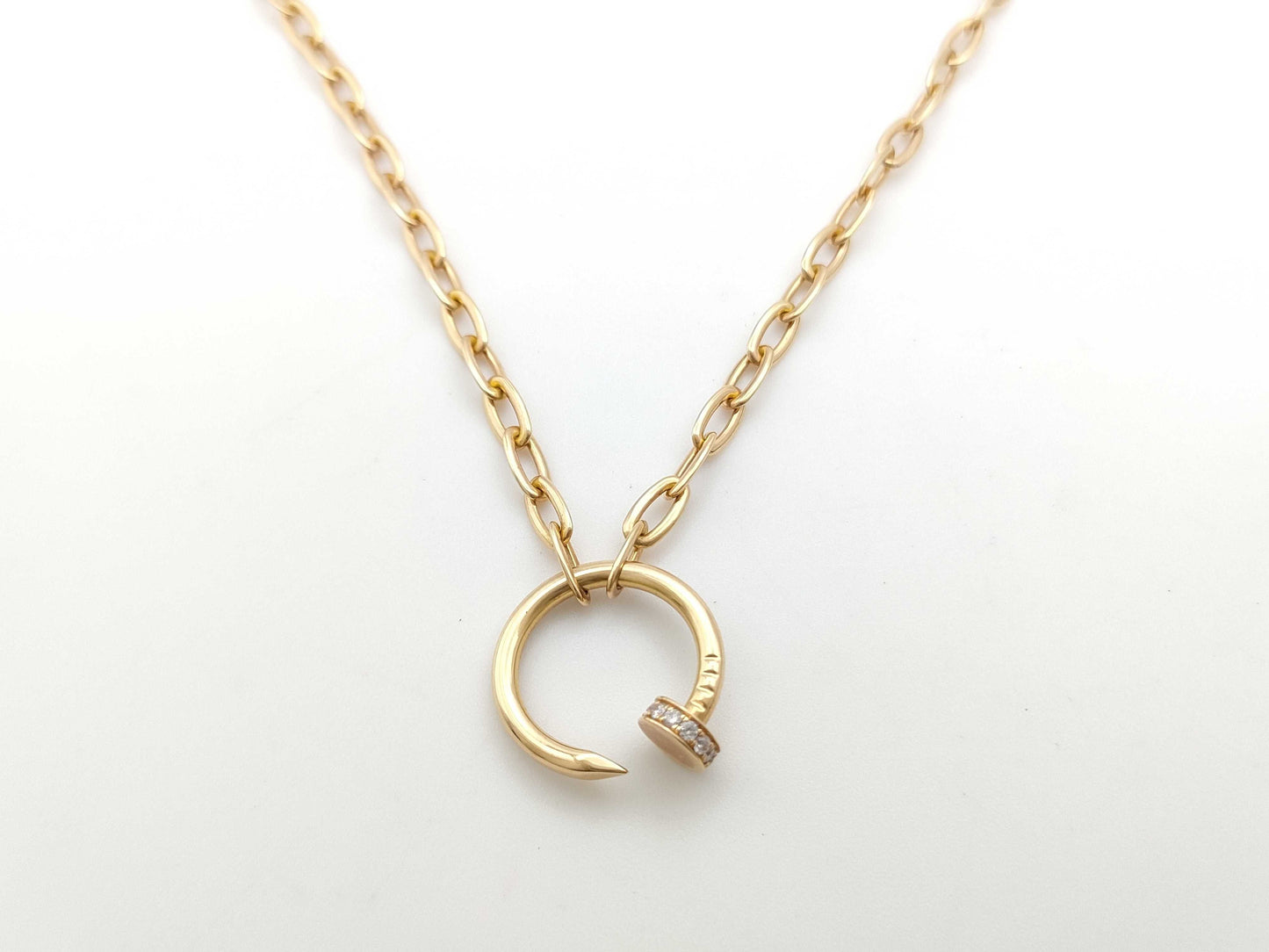 Cartier Juste un Clou Diamond Necklace in PG and Au750, 16.2g