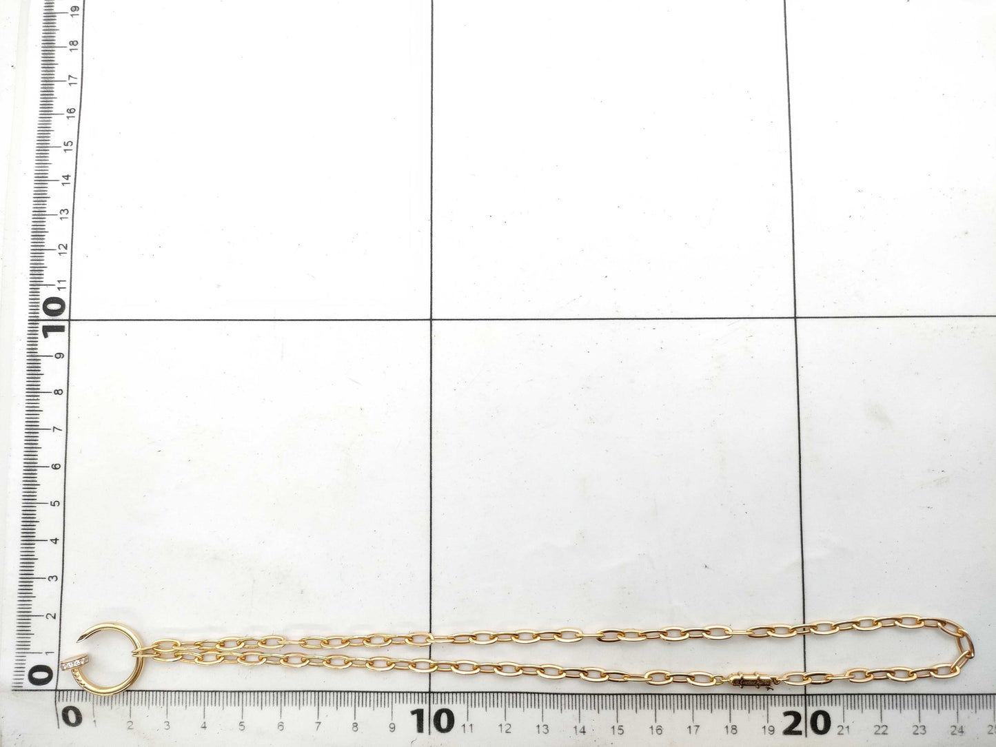 Cartier Juste un Clou Diamond Necklace in PG and Au750, 16.2g