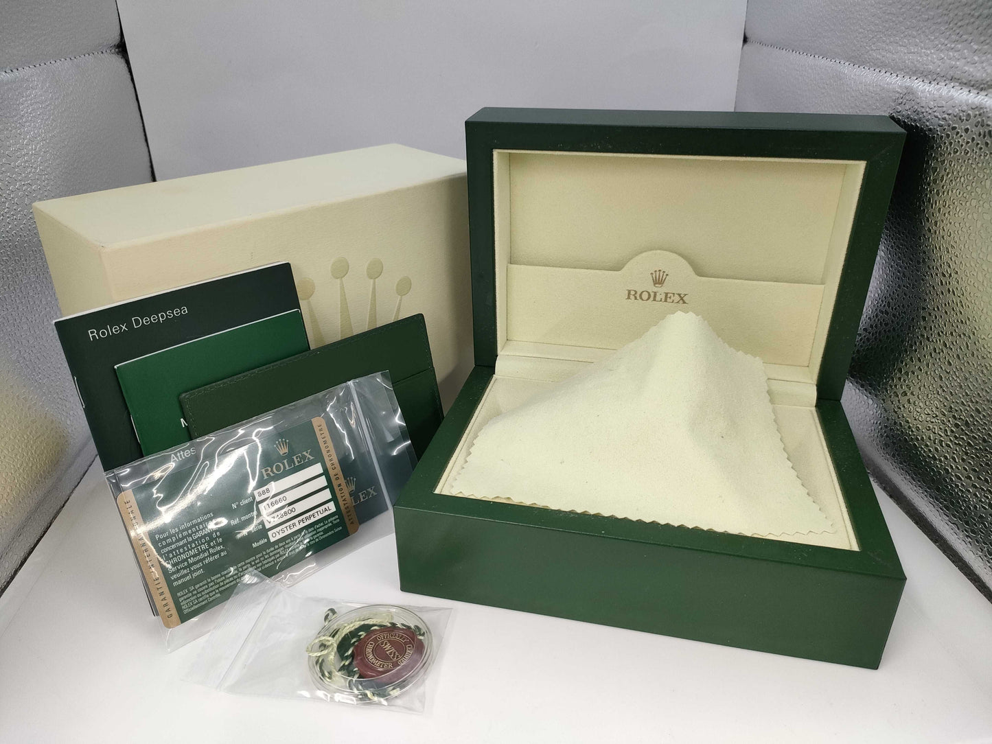 ROLEX ROLEX SS AT Sea Dweller Deepsea 116660 Black Dial Roulette Engraving Men's Watch
