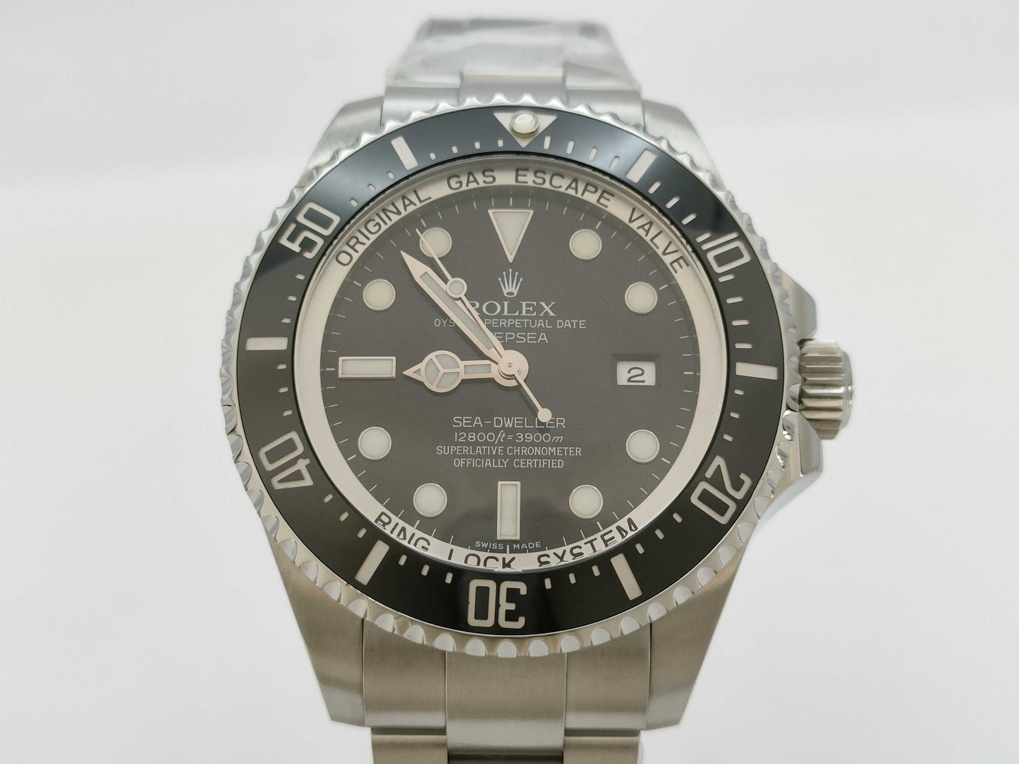 ROLEX ROLEX SS AT Sea Dweller Deepsea 116660 Black Dial Roulette Engraving Men's Watch