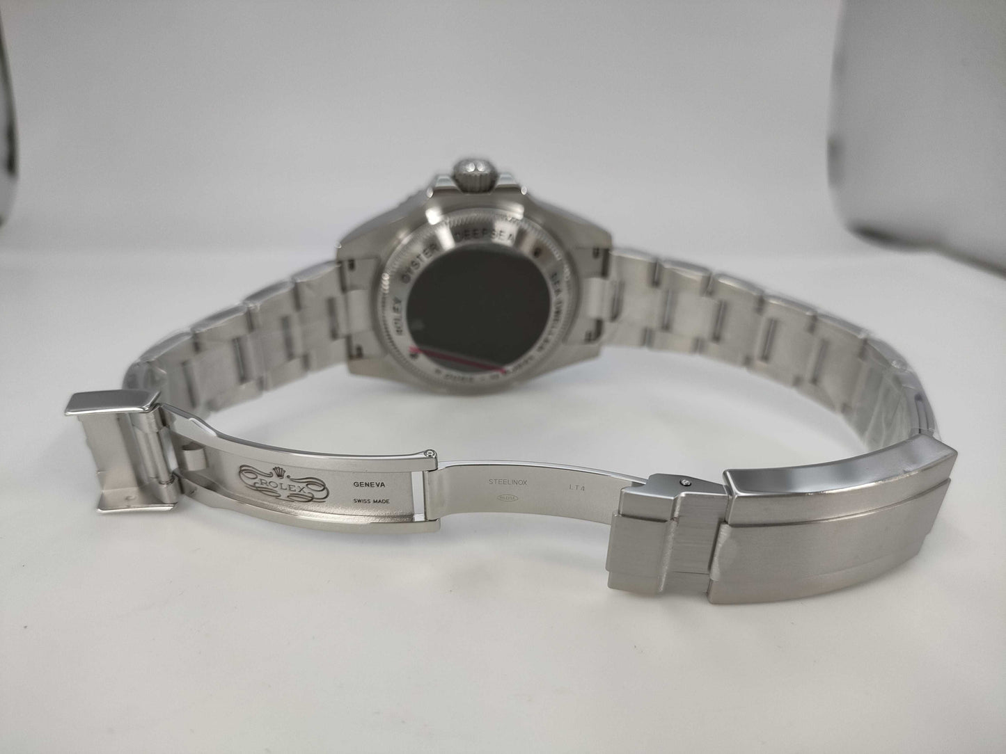 ROLEX ROLEX SS AT Sea Dweller Deepsea 116660 Black Dial Roulette Engraving Men's Watch