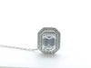 HARRY WINSTON Harry Winston PT950 Pin Brooch with 1.54ct Emerald Cut Diamond, D/VS1, and 3.6g Pavé Diamonds.