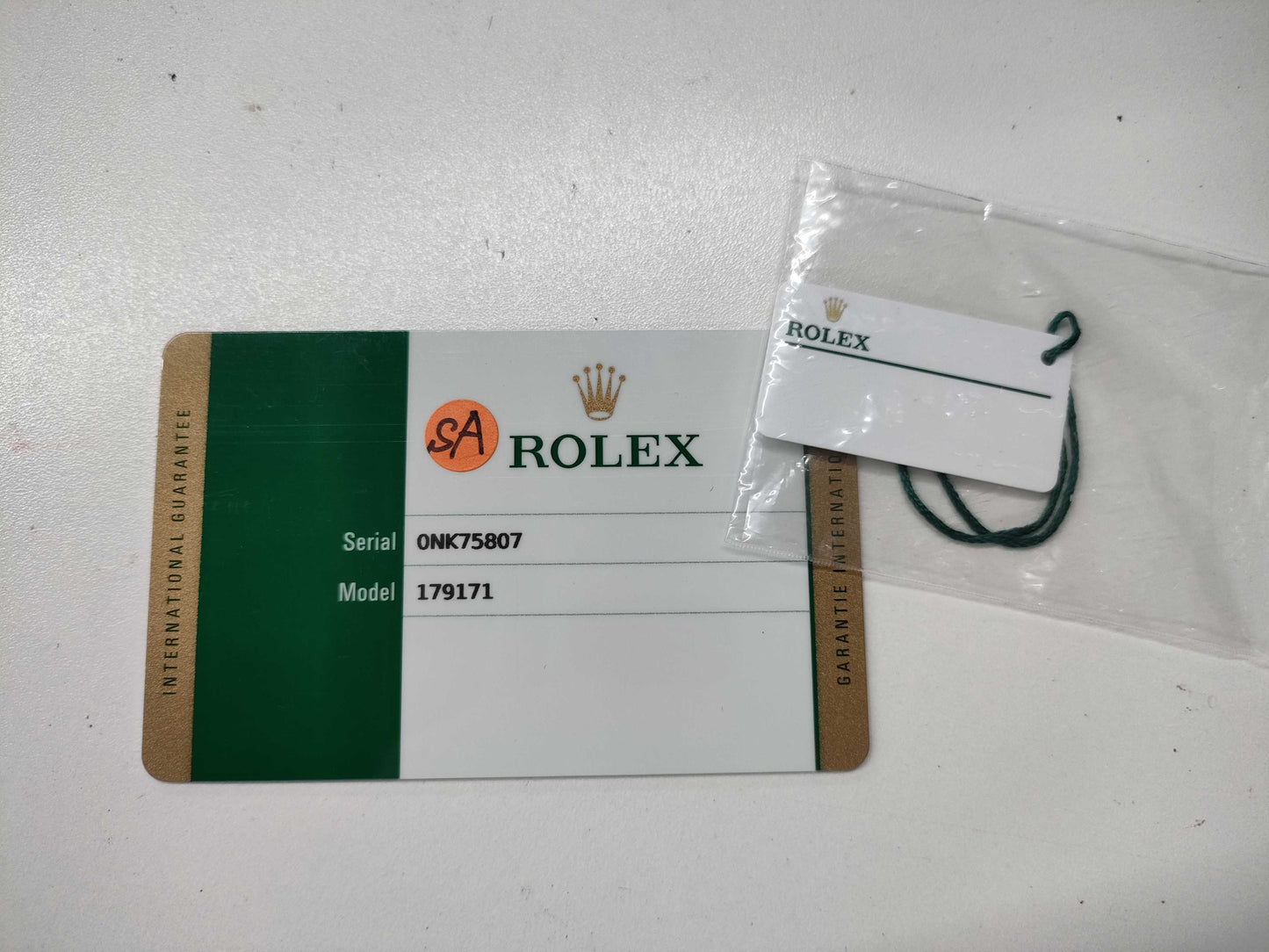 ROLEX 179171 0NK75807 Pink Dial Women's Watch