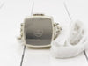 CHANEL White Patent Goatskin Makeup Box Clutch with Chain Shoulder Bag