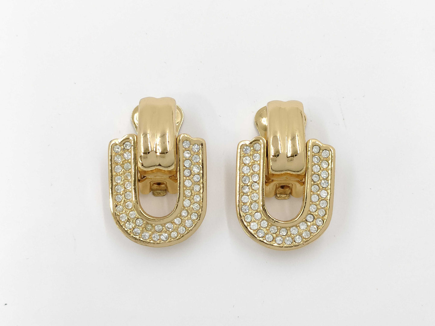 (10461_0345) Dior Rhinestone Earrings Earrings