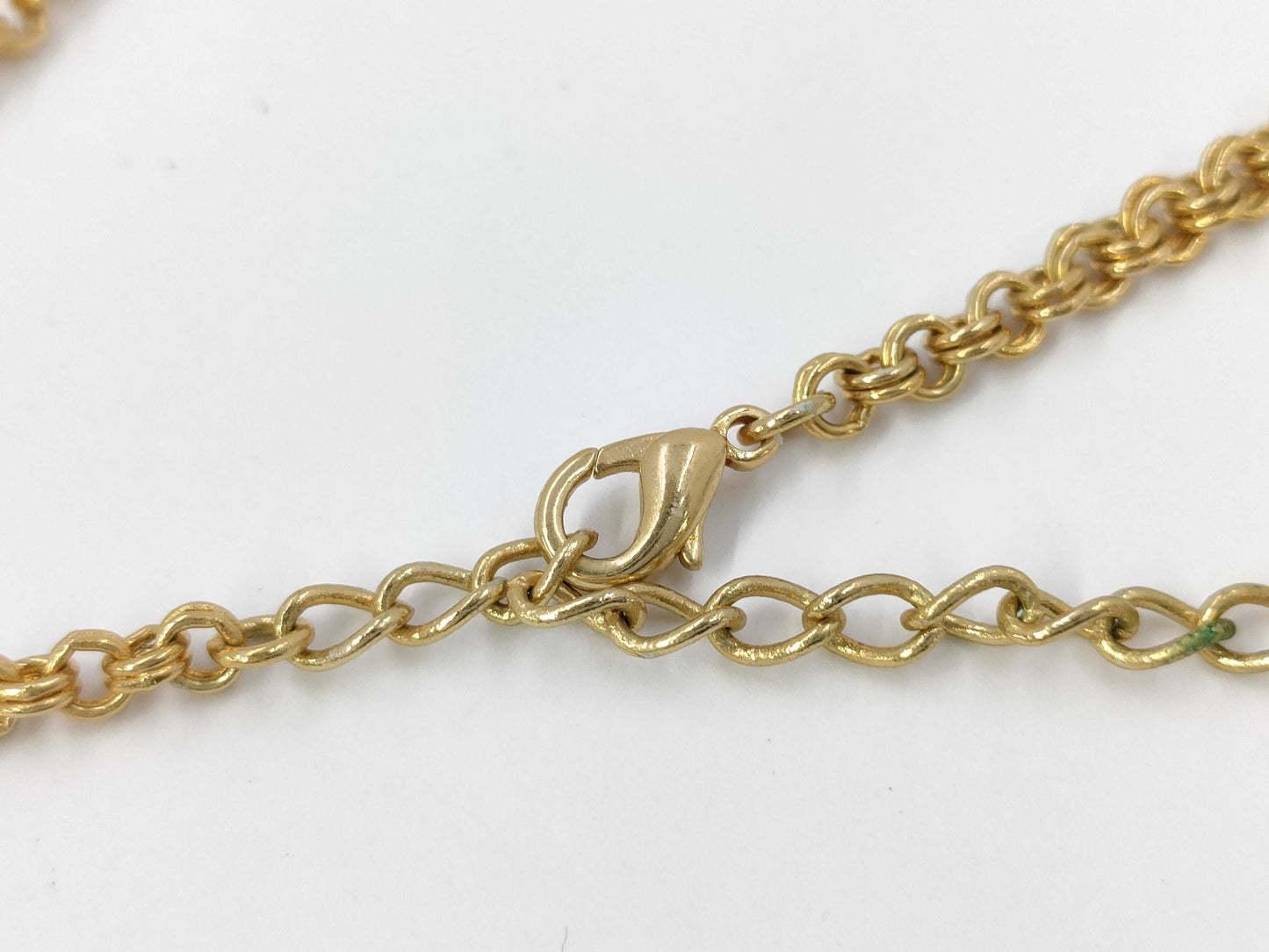 (10461_0348) Dior Rhinestone Logo Necklace Necklace