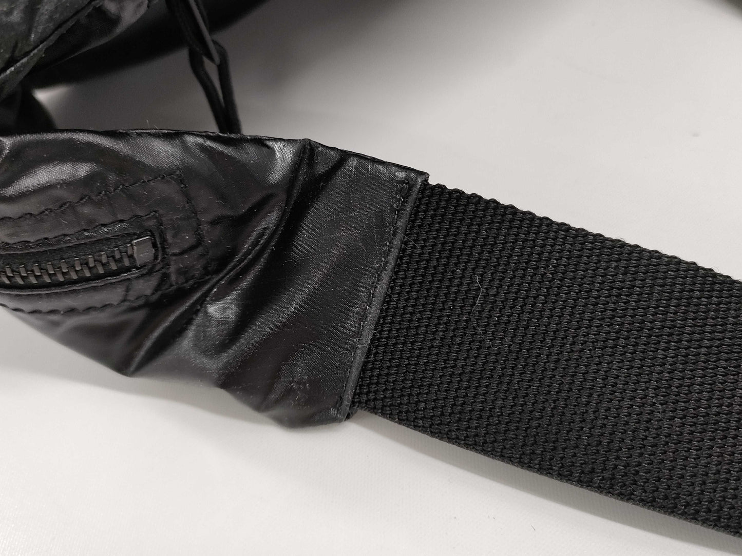 (10460_0313) SAINT LAURENT Body Bag Nylon Black Waist Bag