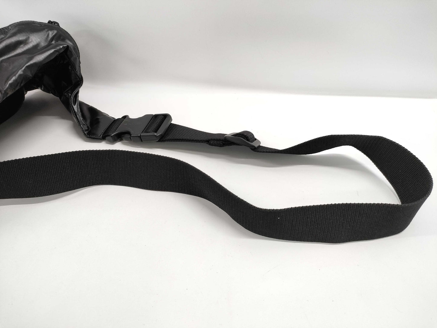 (10460_0313) SAINT LAURENT Body Bag Nylon Black Waist Bag