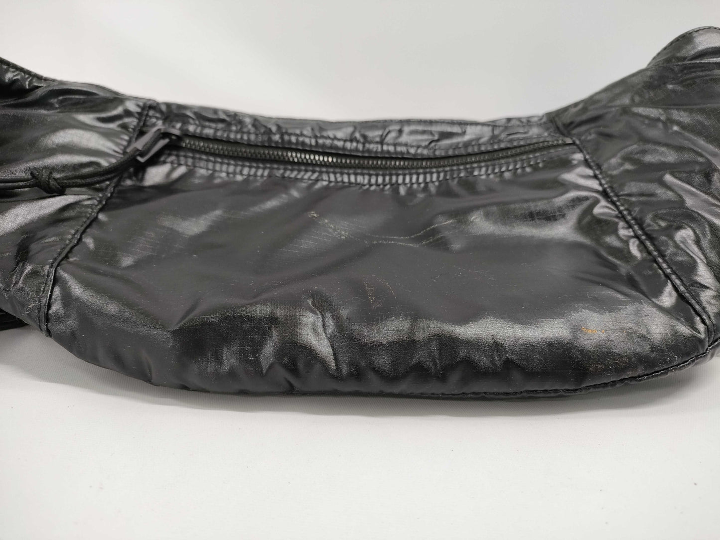 (10460_0313) SAINT LAURENT Body Bag Nylon Black Waist Bag