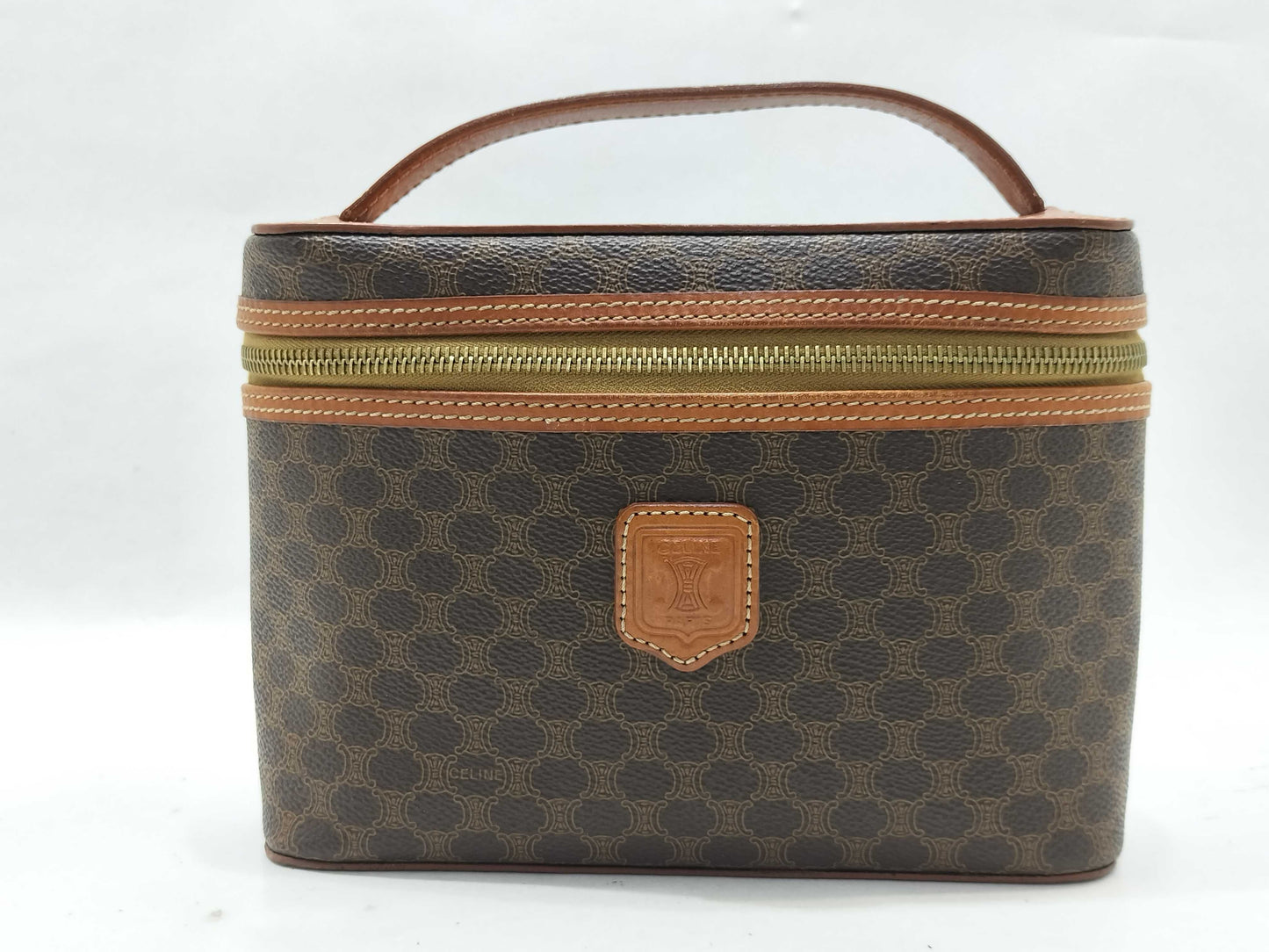 (10460_0157) CELINE CELINE Macadam Vanity Bag Vanity Bag