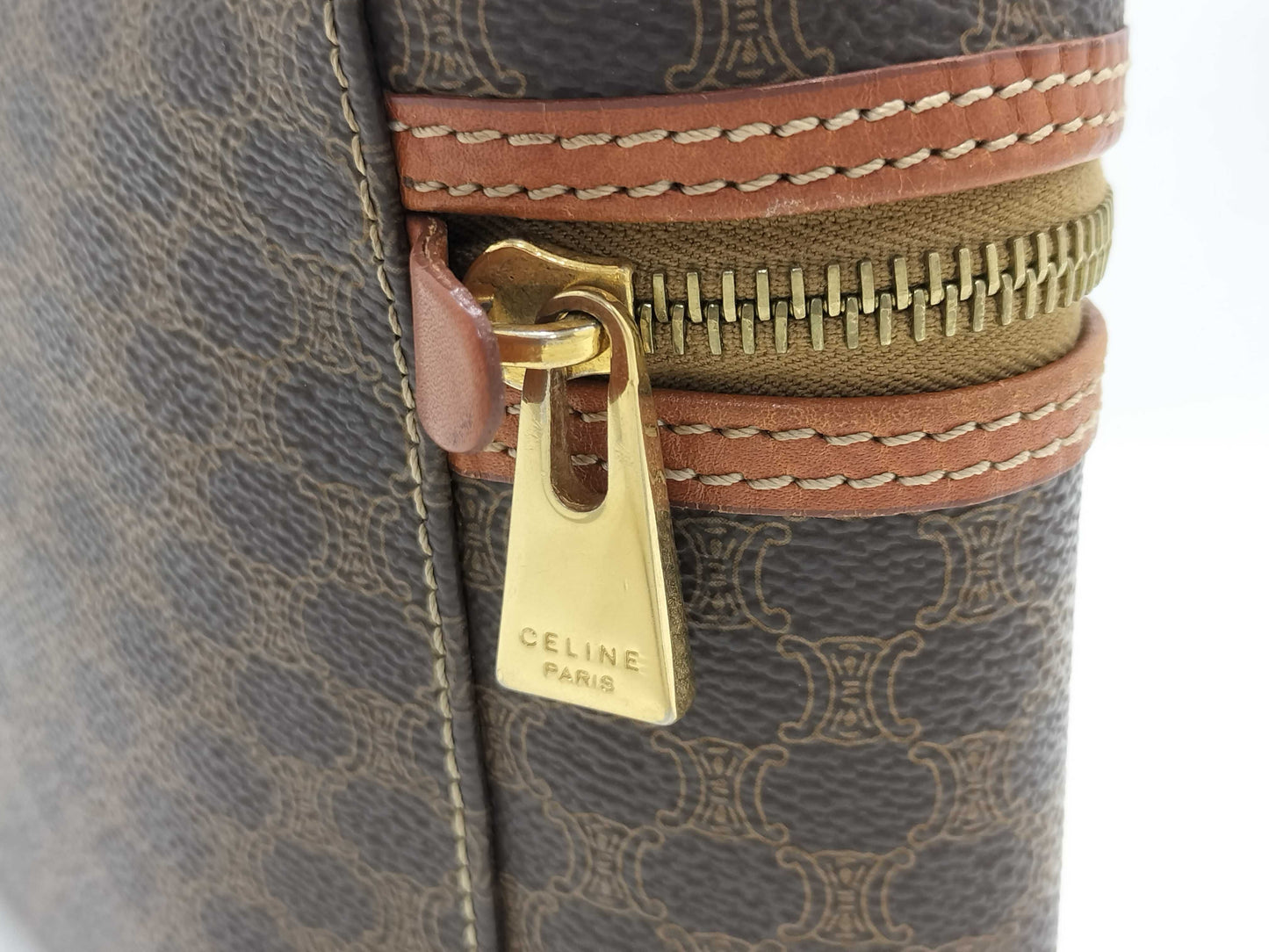 (10460_0157) CELINE CELINE Macadam Vanity Bag Vanity Bag