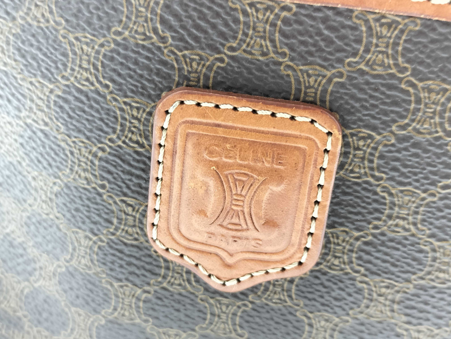 (10460_0157) CELINE CELINE Macadam Vanity Bag Vanity Bag