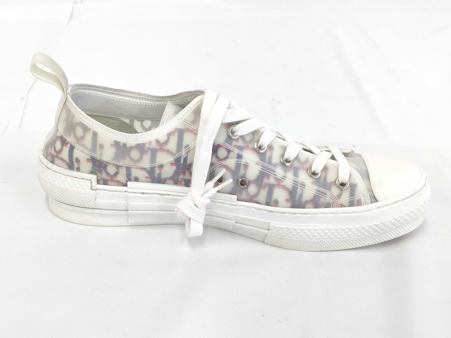 (10462_0336) Dior Dior B23 Low Top Sneakers Red/Blue Oblique Size 42 Sneakers