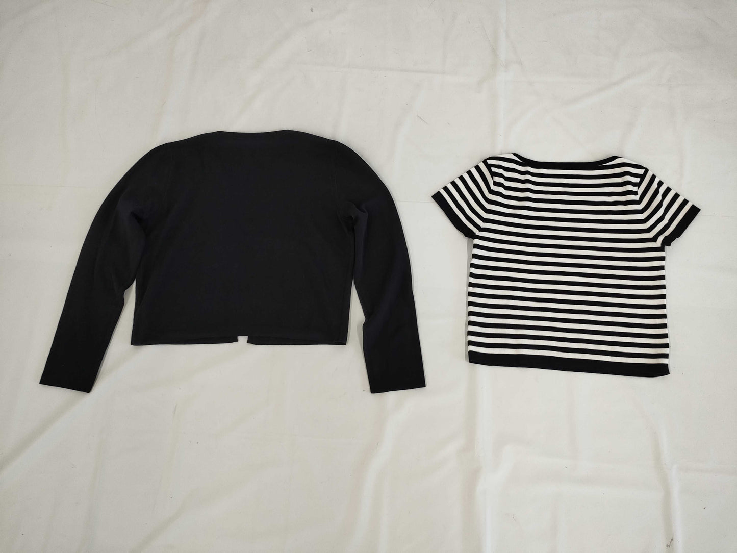 (10462_0279) FOXEY FOXEY Foxy Tagged 2025SS 45332 Knit Twin Parisian Border 2WAY Navy x White 40 Other Apparel