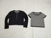 (10462_0279) FOXEY FOXEY Foxy Tagged 2025SS 45332 Knit Twin Parisian Border 2WAY Navy x White 40 Other Apparel