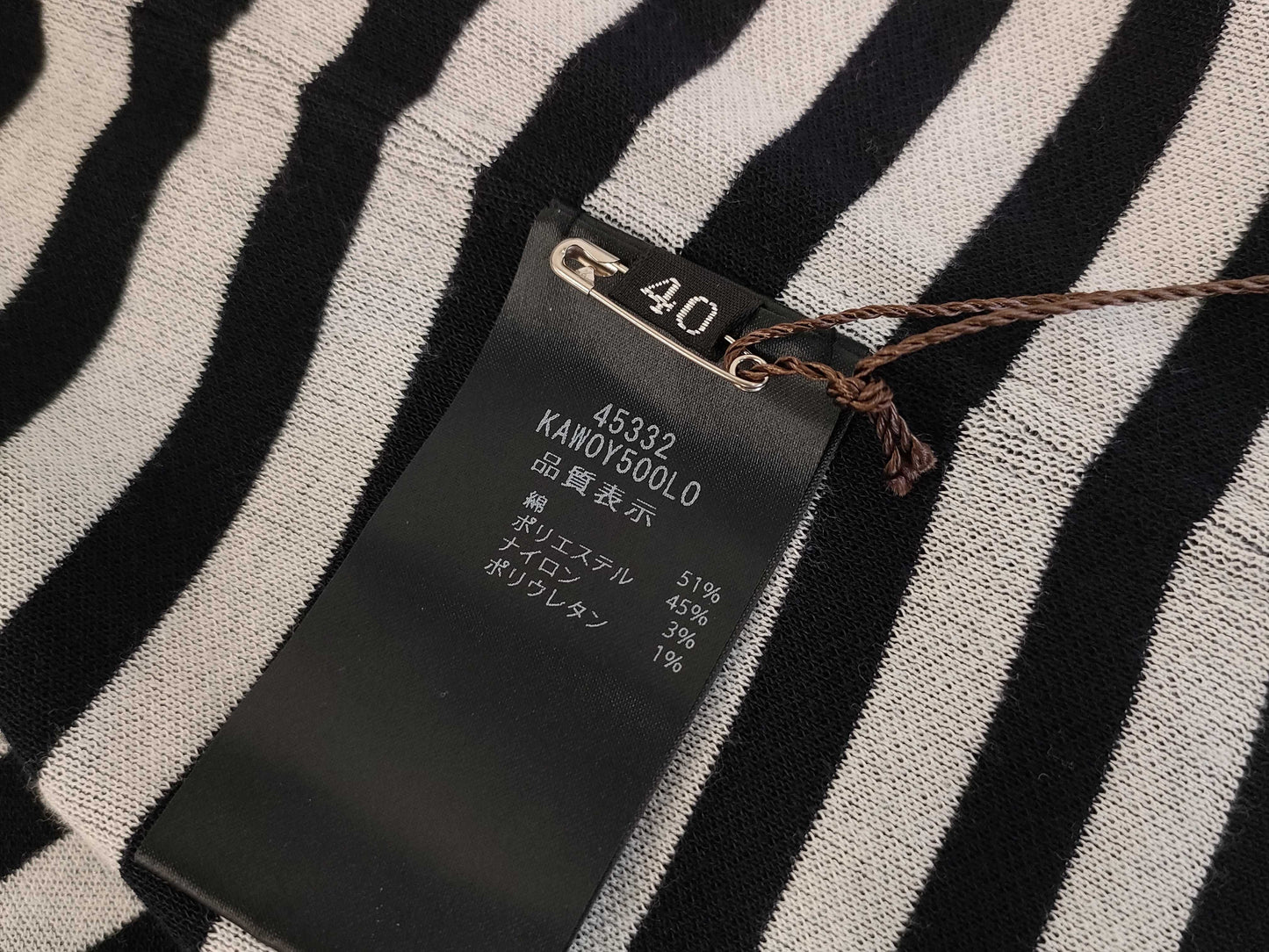 (10462_0279) FOXEY FOXEY Foxy Tagged 2025SS 45332 Knit Twin Parisian Border 2WAY Navy x White 40 Other Apparel