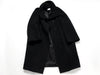 (10462_0045) HERMES Oversized Wool Coat Black 38 Recent