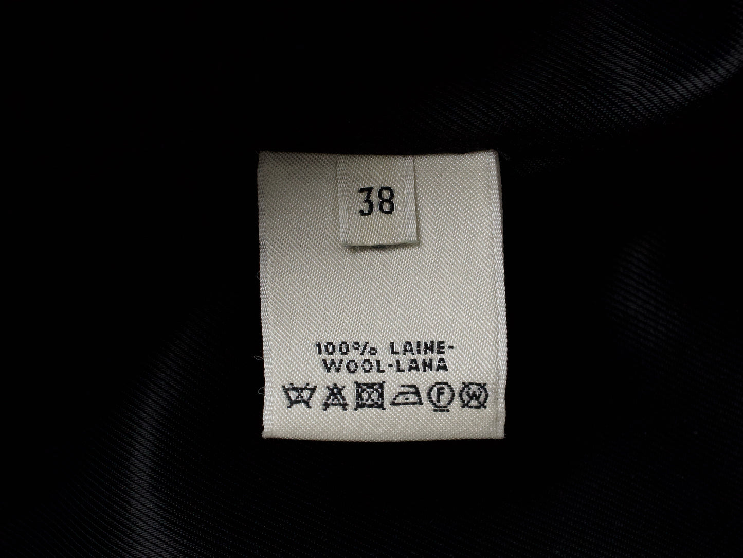 (10462_0045) HERMES Oversized Wool Coat Black 38 Recent