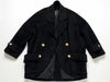 (10462_0133) CHANEL Fall/Winter 1990 Runway Woolmossa Big Coat 34 Black Coat