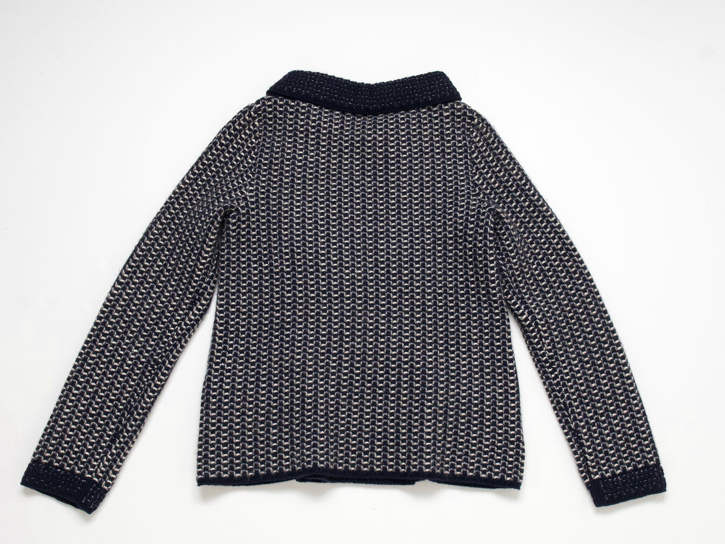(10462_0111) CHANEL 12A Thick Cashmere Knit Jacket 38 Cardigan