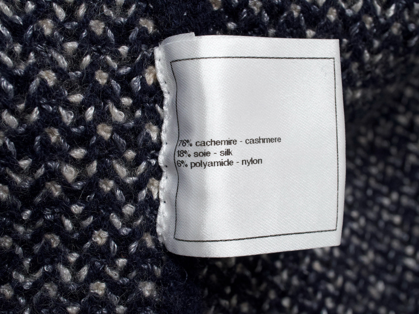 (10462_0111) CHANEL 12A Thick Cashmere Knit Jacket 38 Cardigan