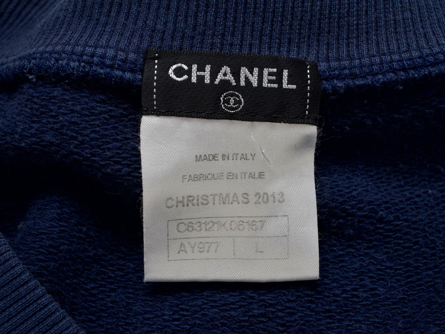 (10462_0128) CHANEL Graffiti Oversized Sweatshirt L Rare Men's Size Tops