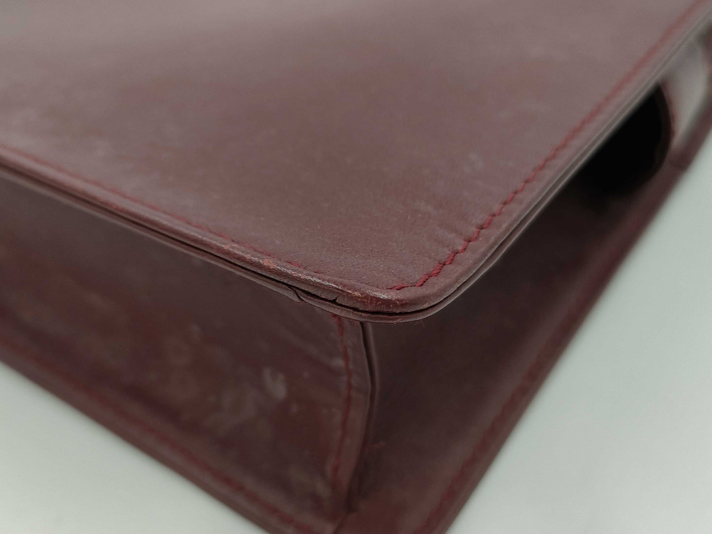 (10460_0123) Cartier Bordeaux Clutch Bag Second Bag