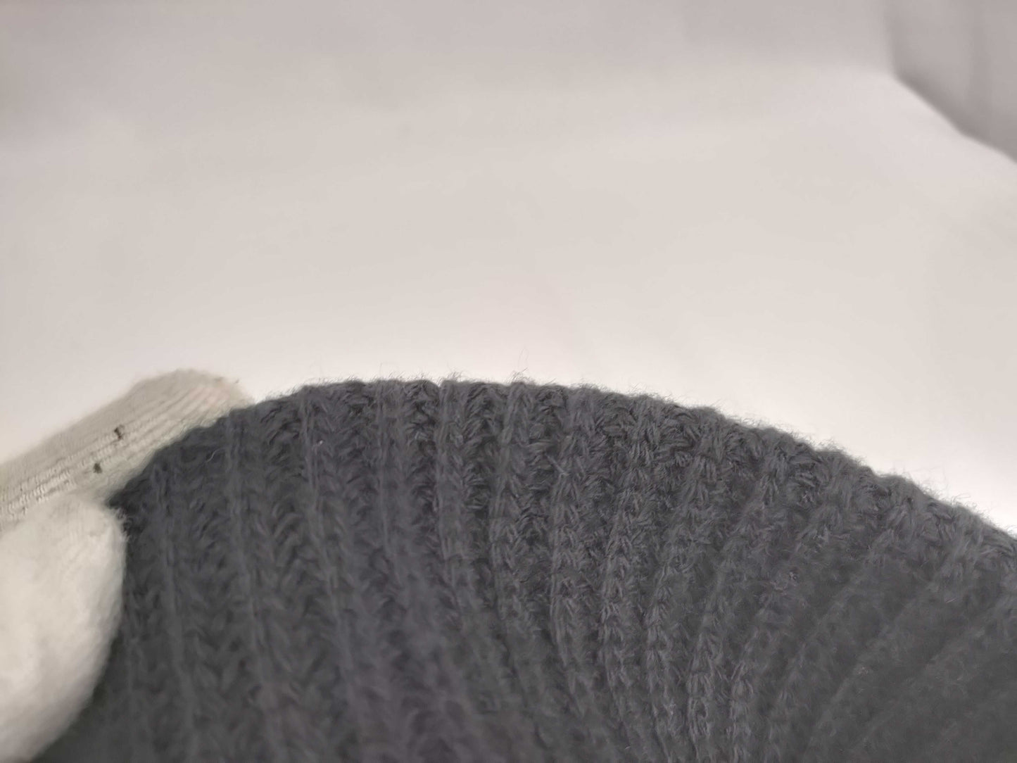 (10462_0188) CELINE Knit Hat Black/Wool/Lambskin Other Apparel