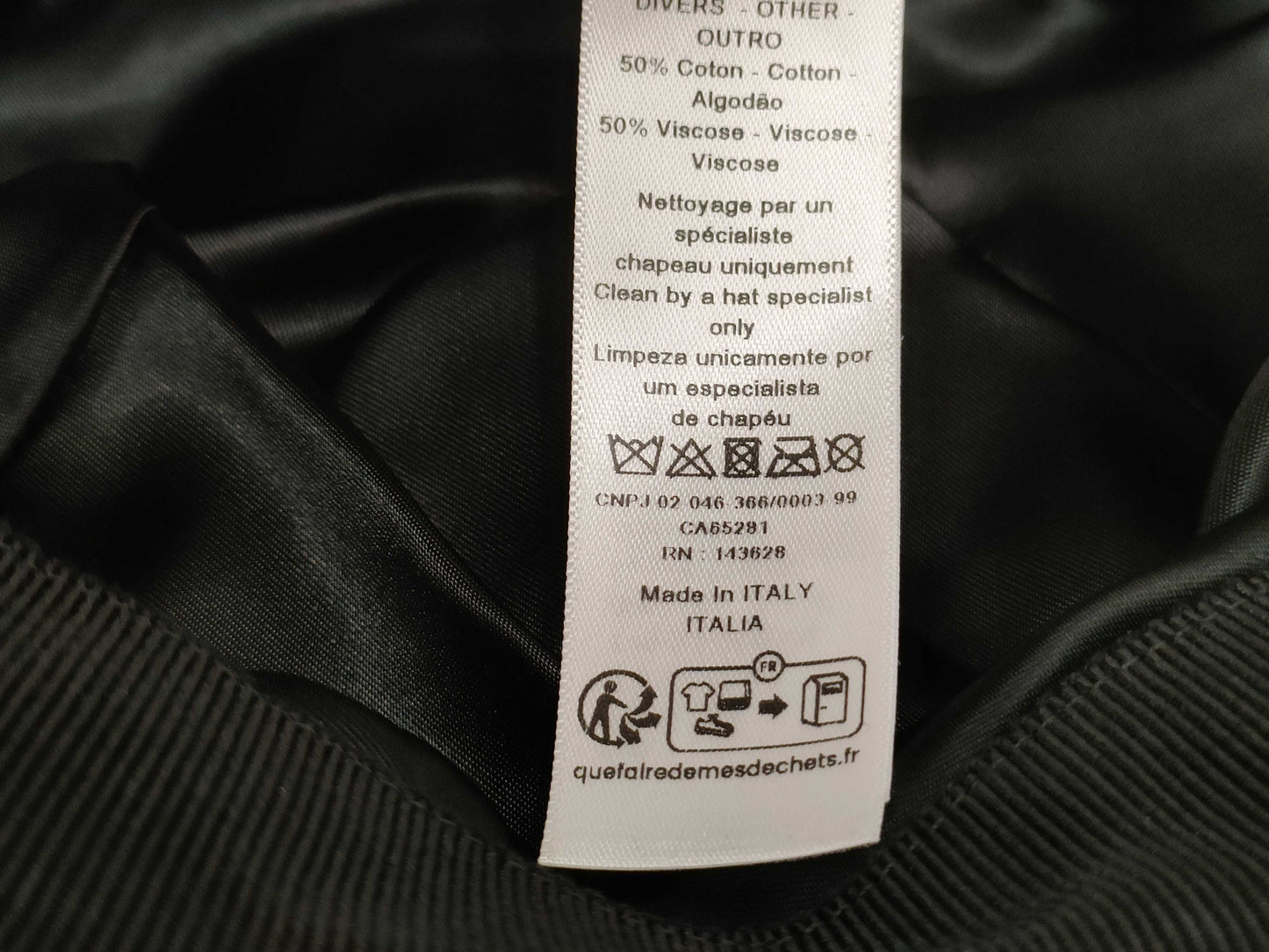 (10462_0335) Dior Casket Black Size 57 Other Apparel