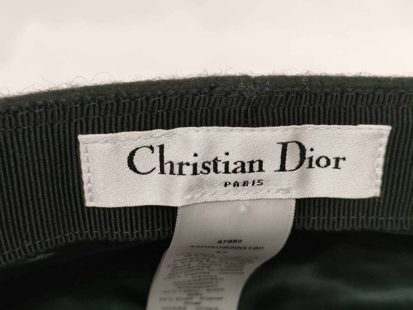 (10462_0335) Dior Casket Black Size 57 Other Apparel
