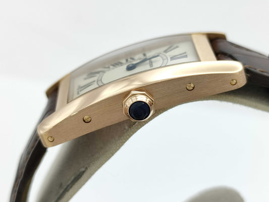 Cartier Tank Américaine SM W2607456 250377966QX Quartz K18 Women's Watch