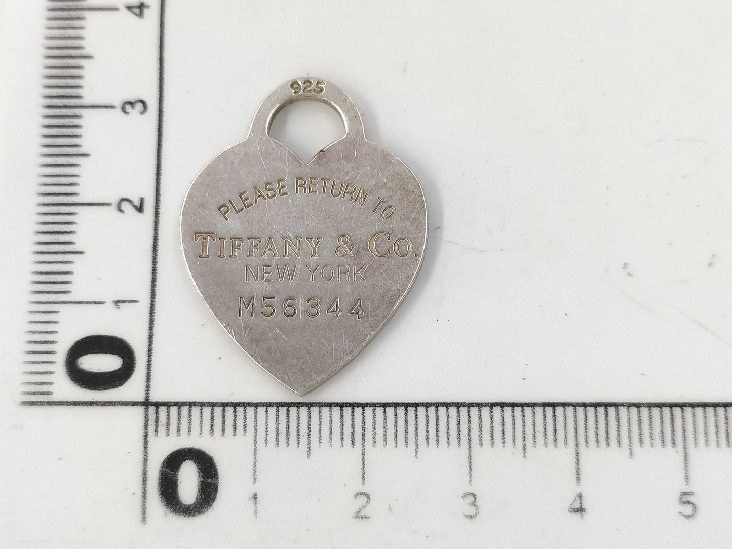 (10461_0229) Tiffany & Co. Heart 925 Top 7.4g Pendant Top