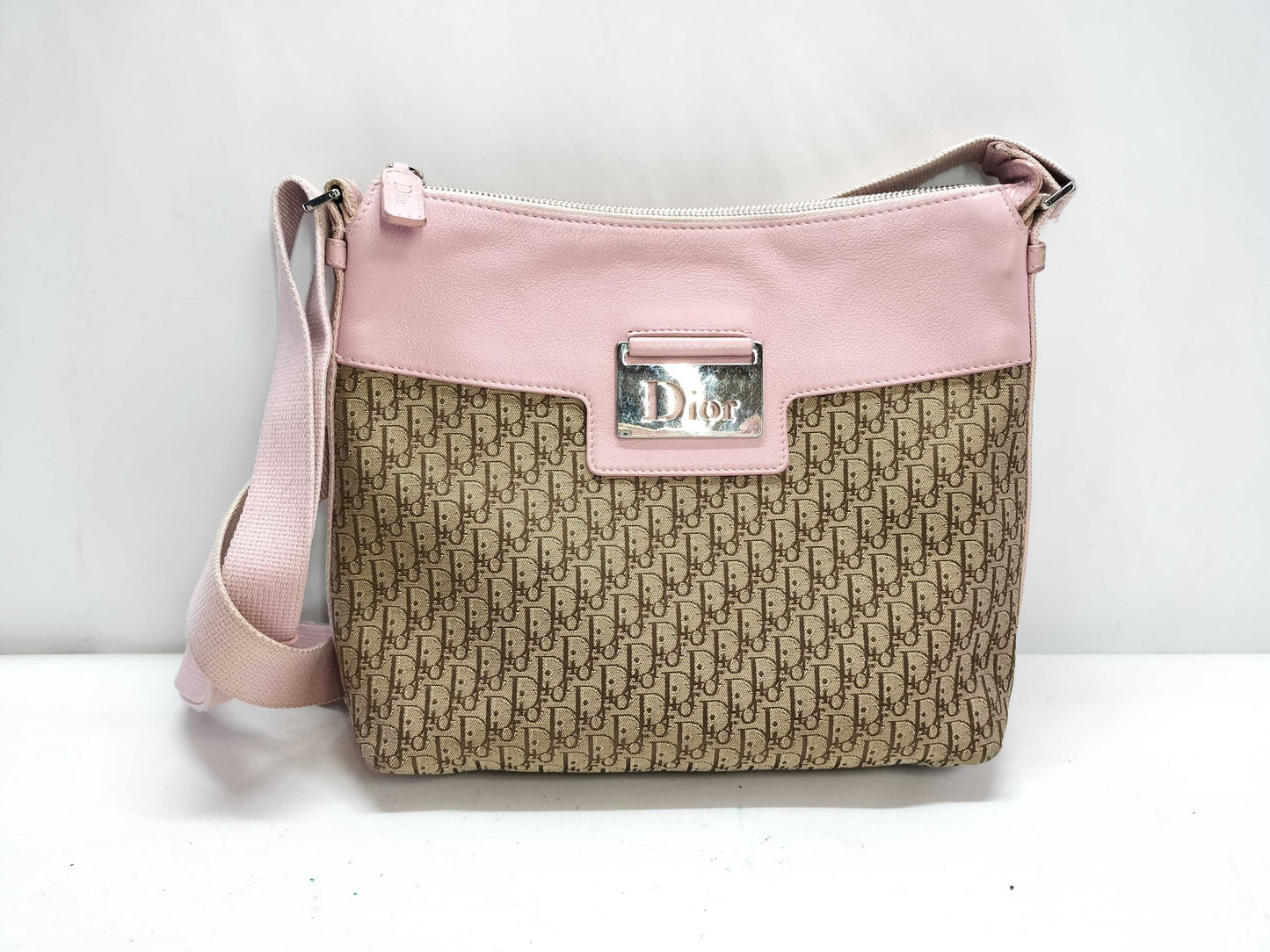(10460_0331) Dior Trotter Dior Shoulder Bag Trotter Pink Handbag