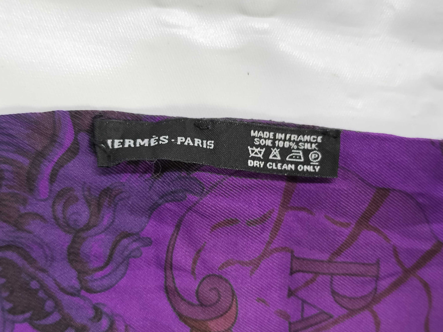 (10462_0107) HERMES Twily Twily Purple Scarf