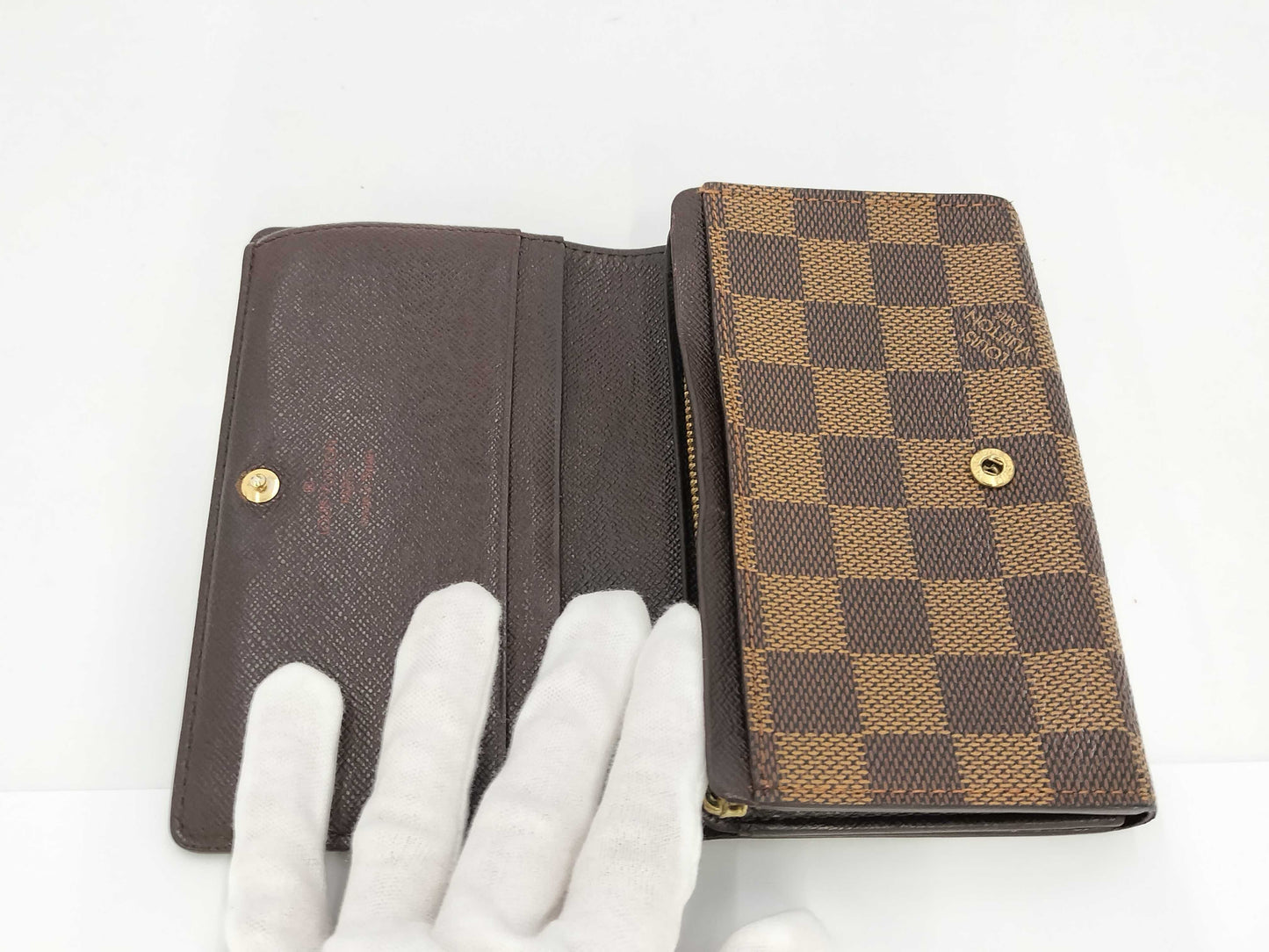 LOUIS VUITTON Damier Porte Monnaie Billet Tresor N61730 CA0030 Wallet