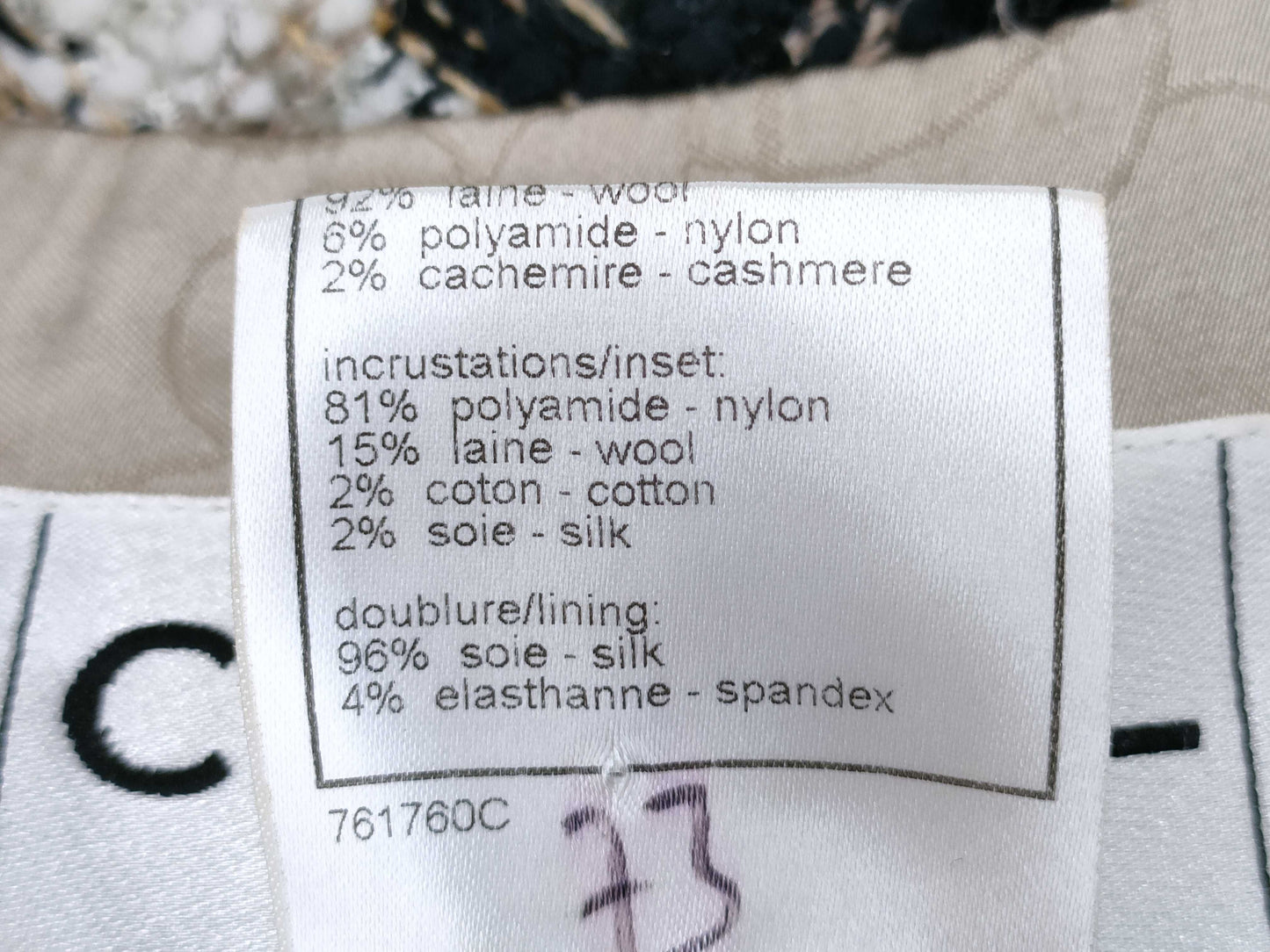 (10462_0132) CHANEL P29316W03787 Tweed Set 38 Other Apparel
