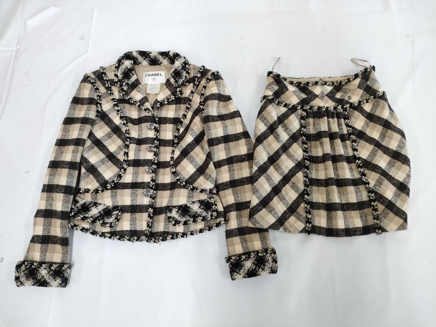 (10462_0132) CHANEL P29316W03787 Tweed Set 38 Other Apparel