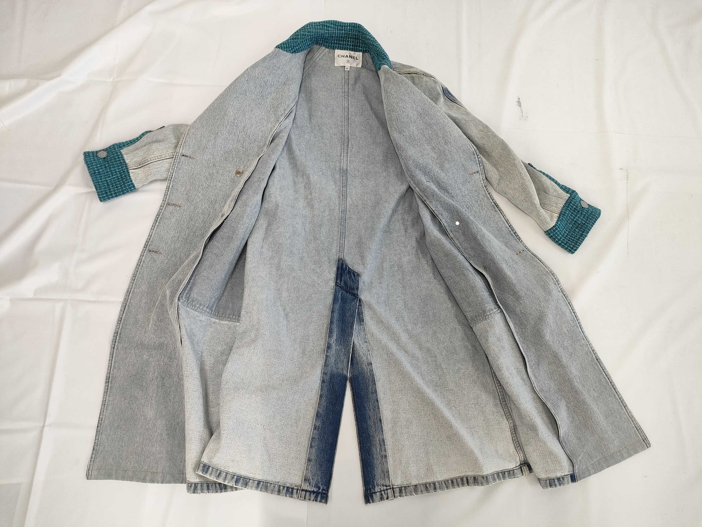 (10462_0127) CHANEL P72303V63954 Denim Coat 34 Coat