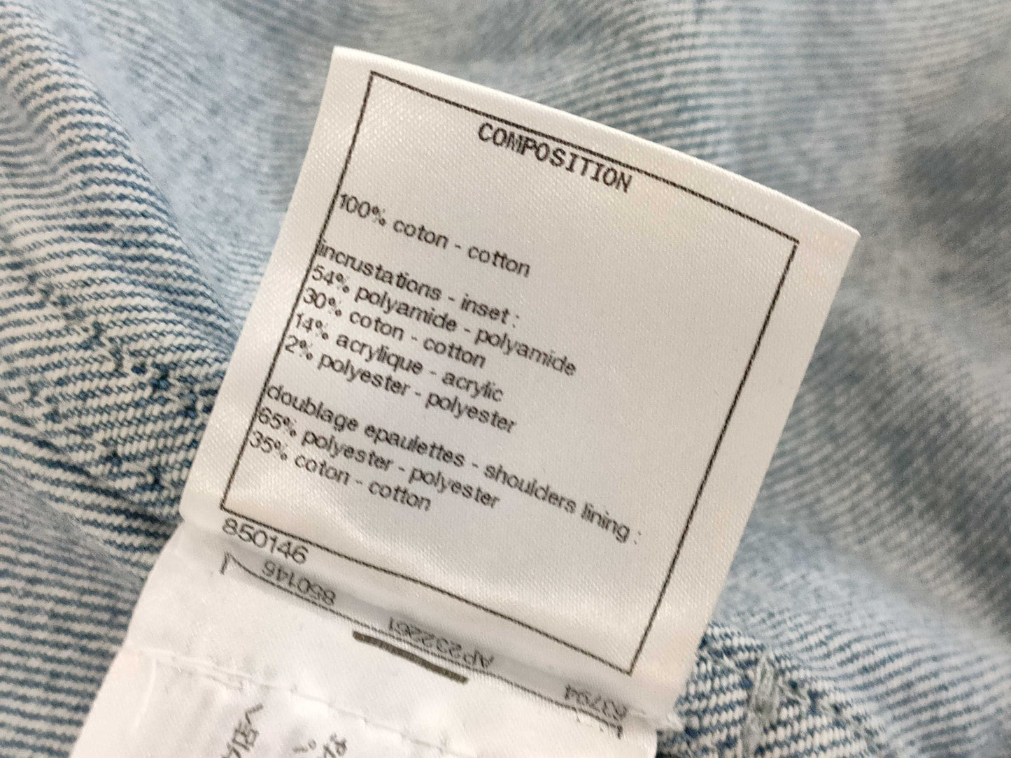 (10462_0127) CHANEL P72303V63954 Denim Coat 34 Coat