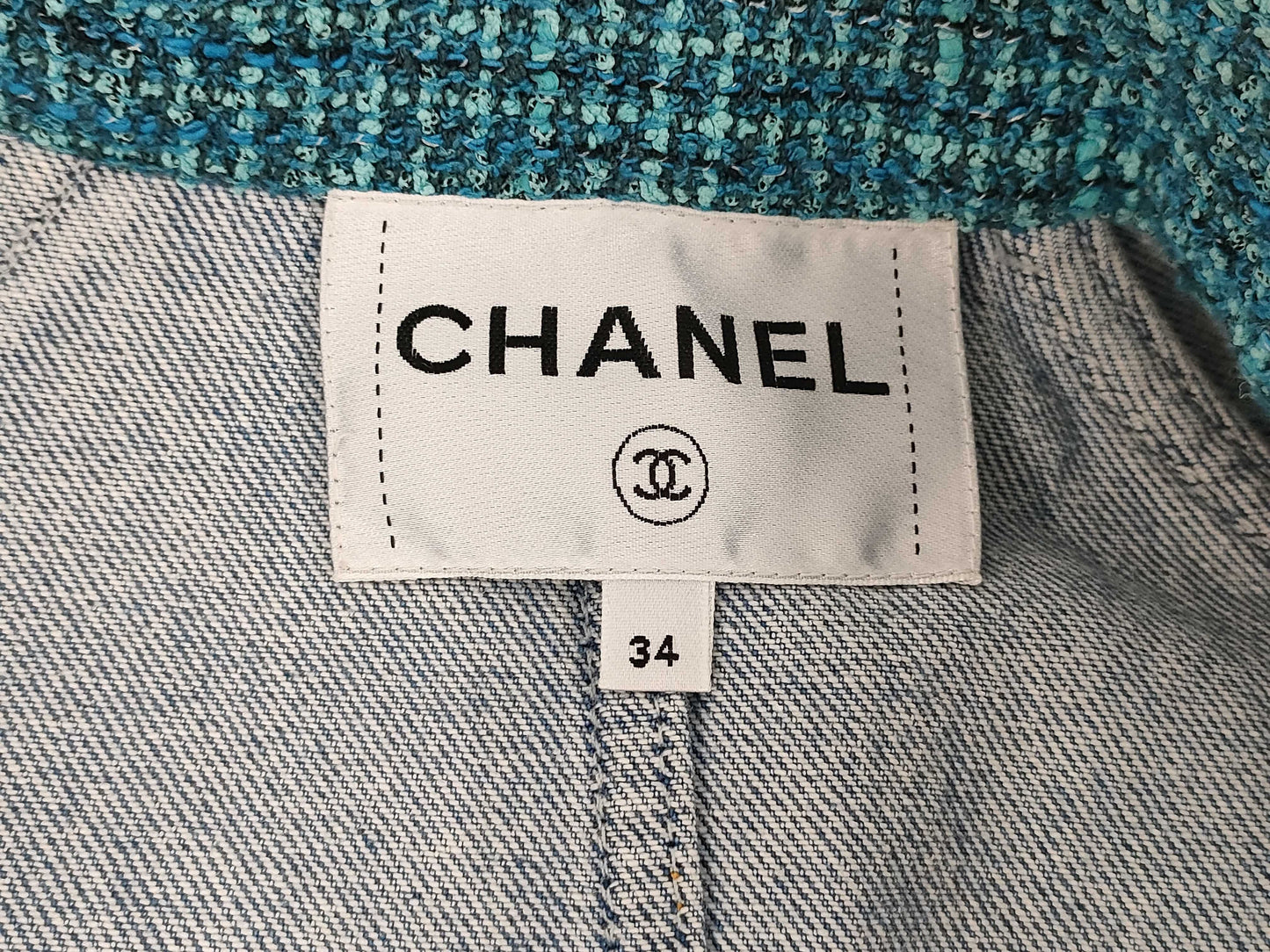 (10462_0127) CHANEL P72303V63954 Denim Coat 34 Coat