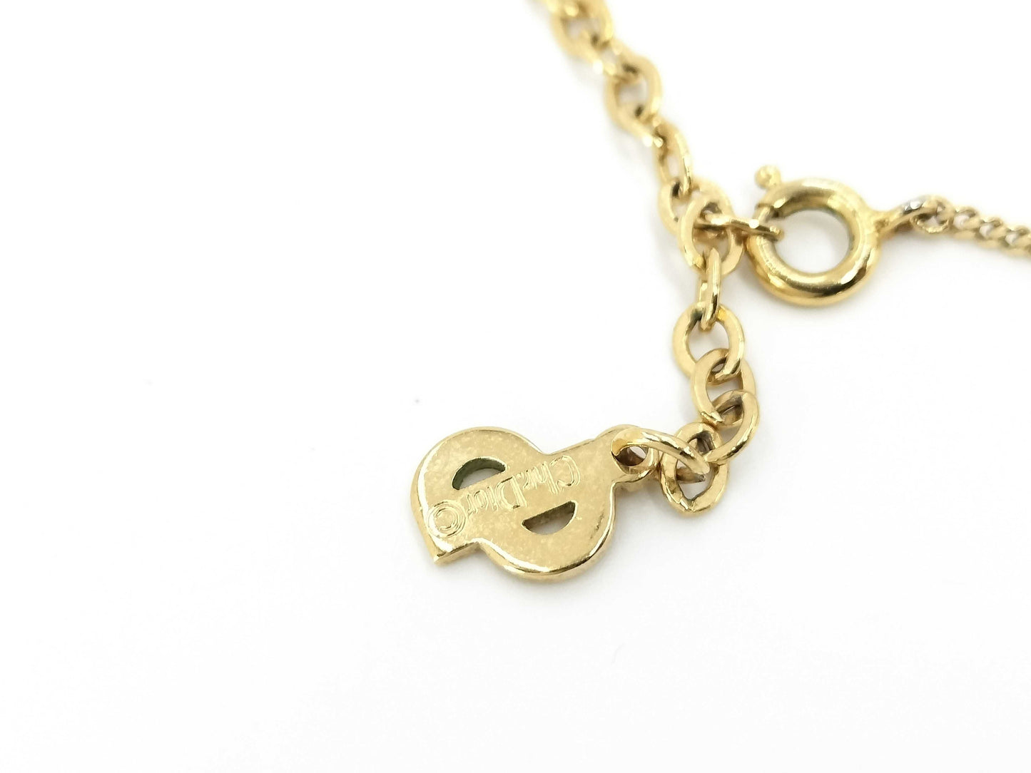 (10461_0343) Dior Christian Dior Christian Dior Necklace Rhinestone Necklace