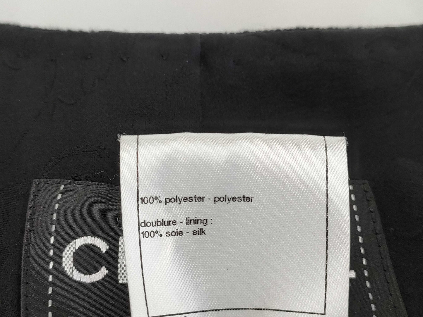 (10462_0120) CHANEL CHANEL Black Sequin Jacket Size 36 Jacket
