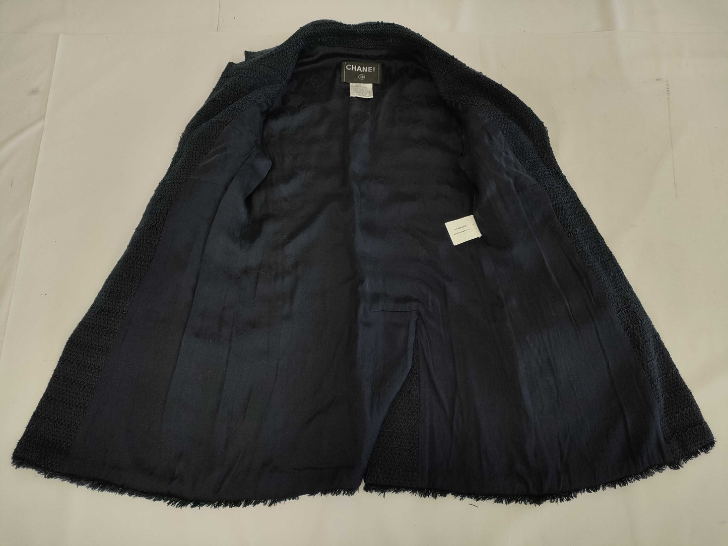 (10462_0140) CHANEL CHANEL Black Navy Jacket Gripois Size 36 Jacket